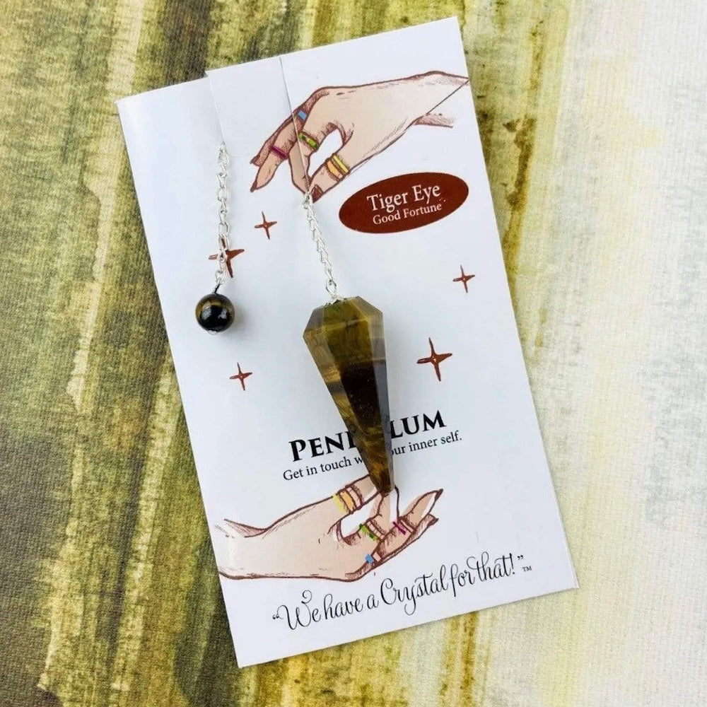 Tiger eye pendulum