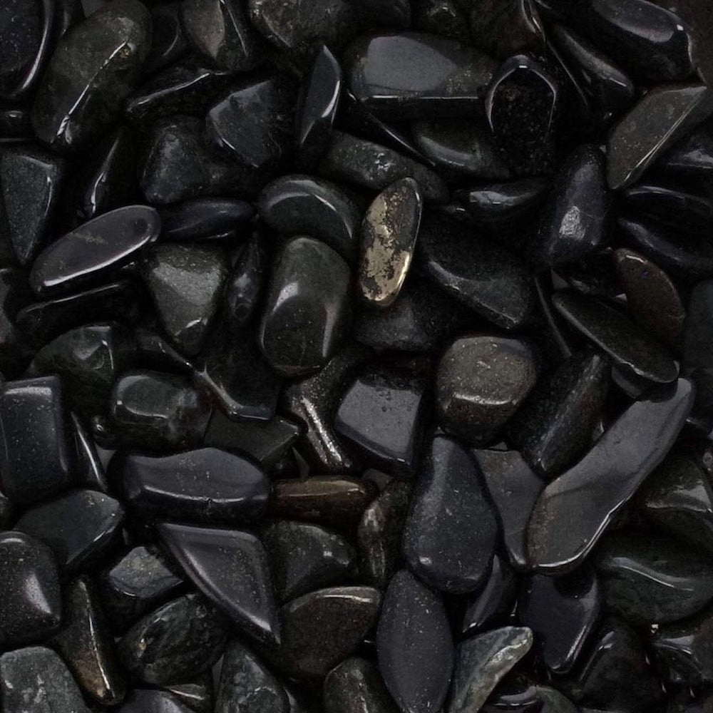 Black onyx crystal chips 100g