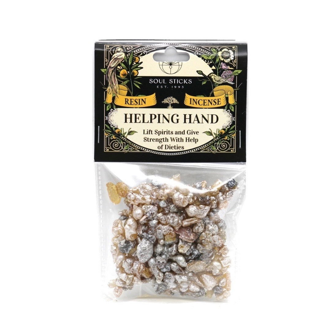 Helping hand resin incense