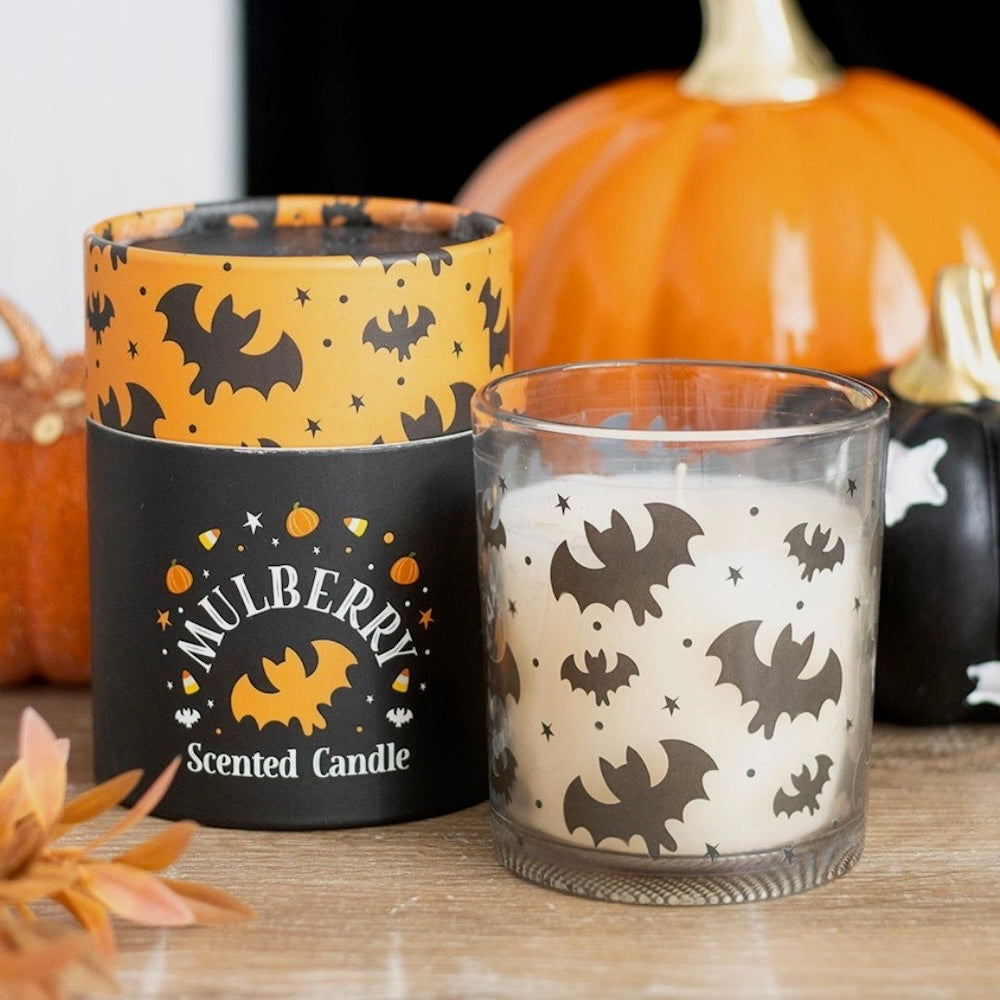 Halloween bat candle