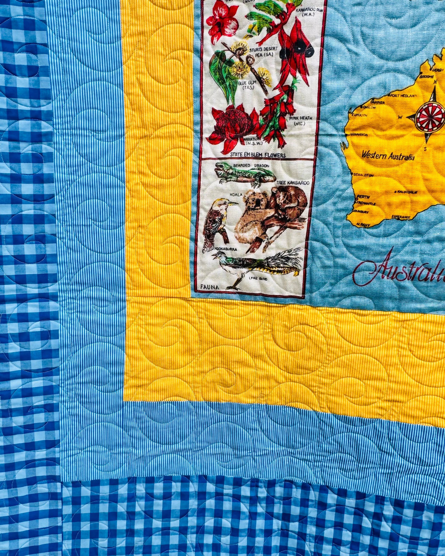 Handmade quilt Sunny Vintage Days