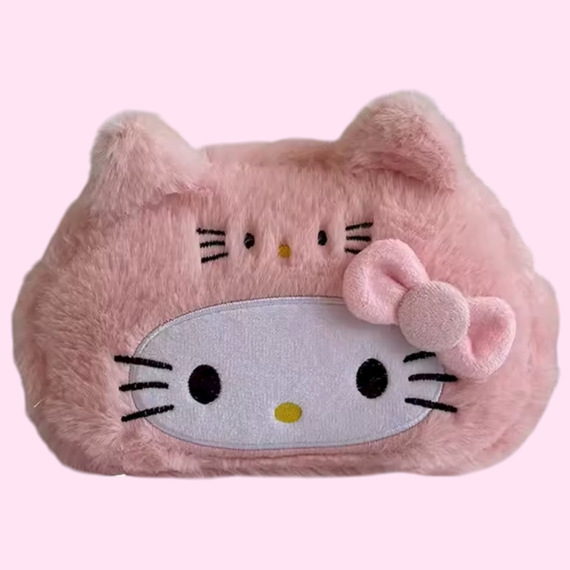Pink kitty pencil case