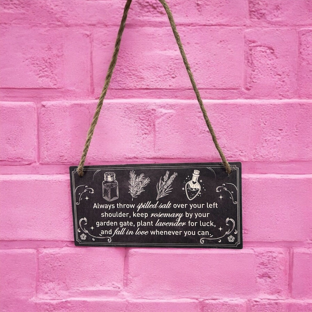 Witchcraft hanging sign