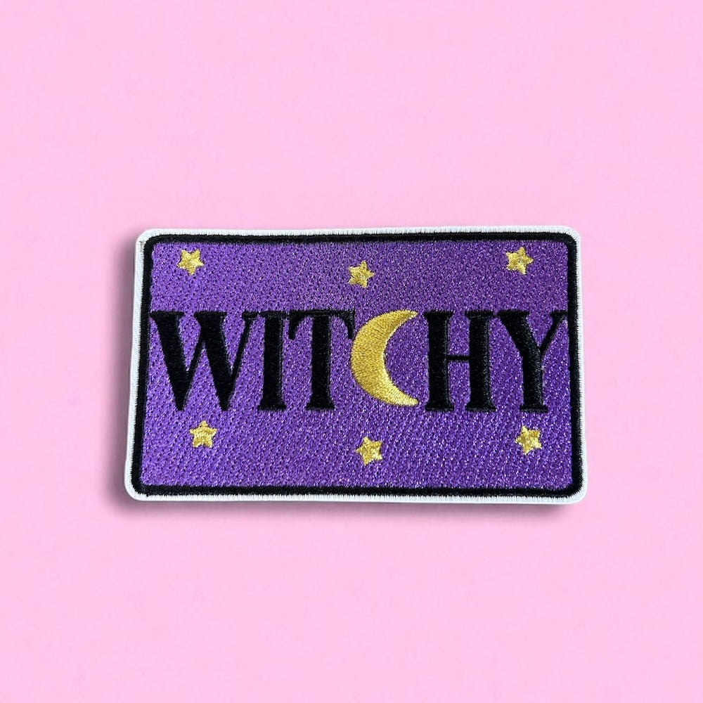 Witchy embroidery patch