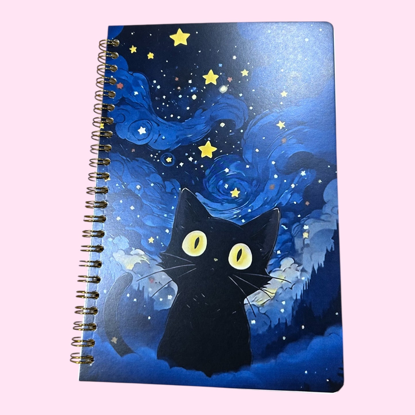 Star cat notebook lined