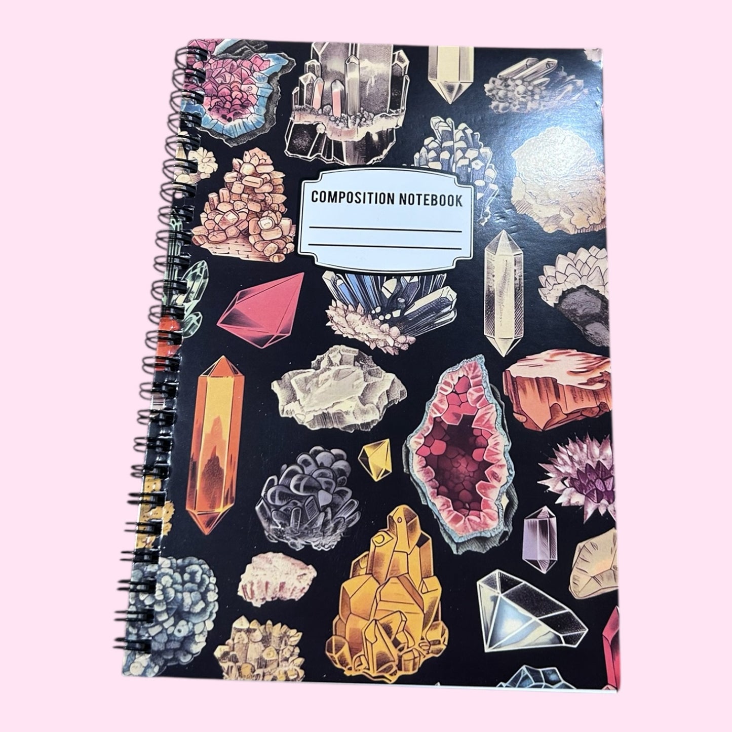 Crystals notebook lined