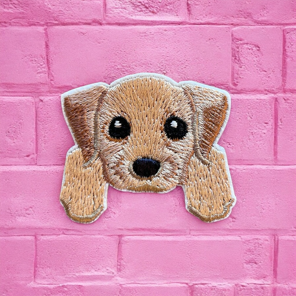 Labrador embroidery patch