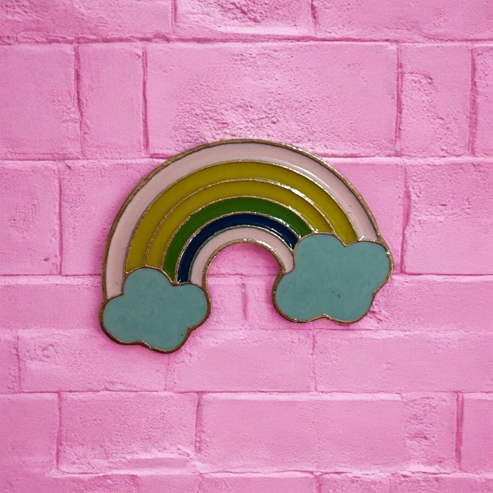 Rainbow enamel pin