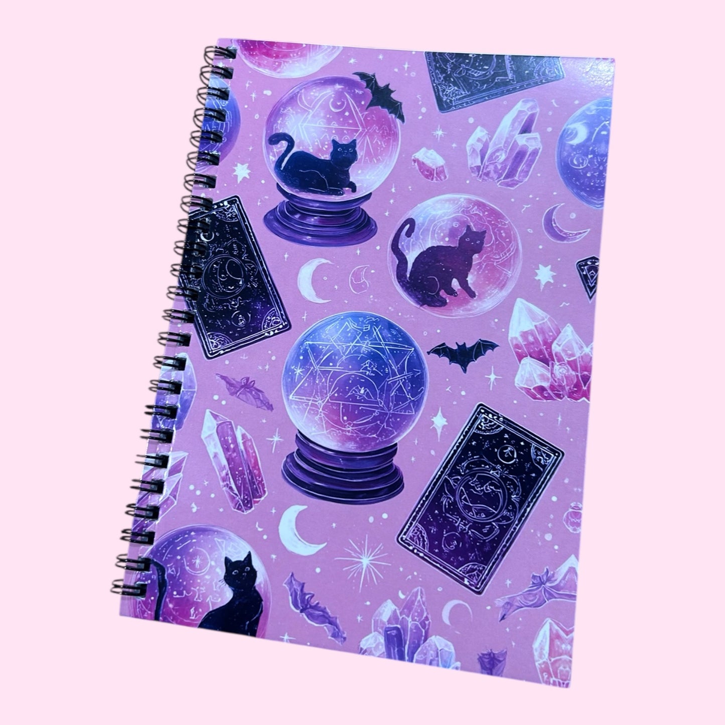 Witchy cat notebook lined