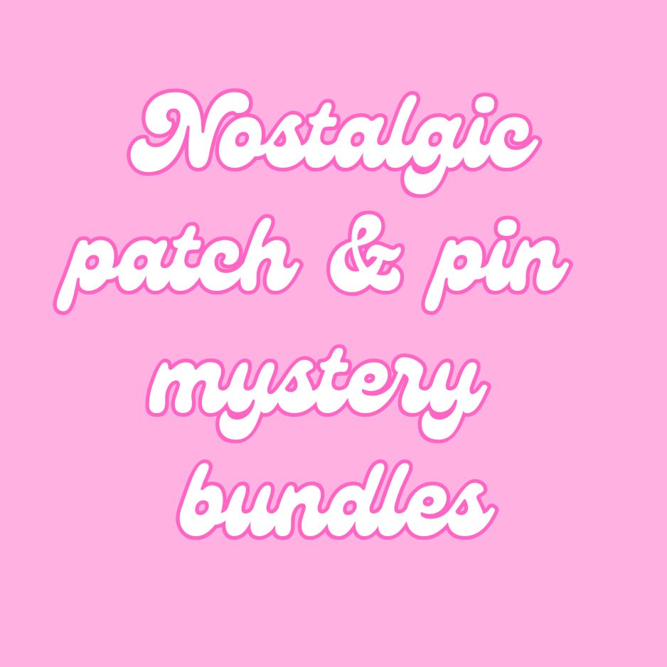 Nostalgic patch and pin mystery bundle
