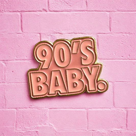90's baby enamel pin