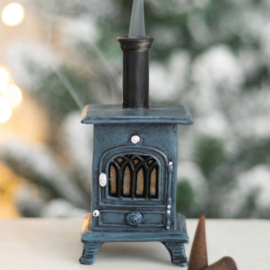 Stove shaped incense burner