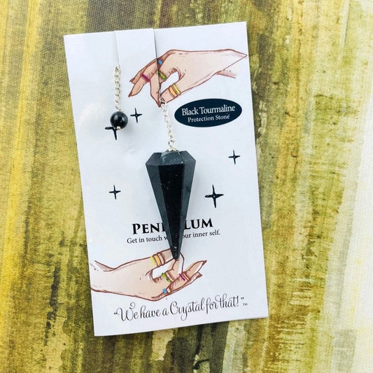 Black tourmaline pendulum