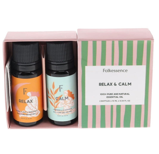 Calm and relax essential oil set