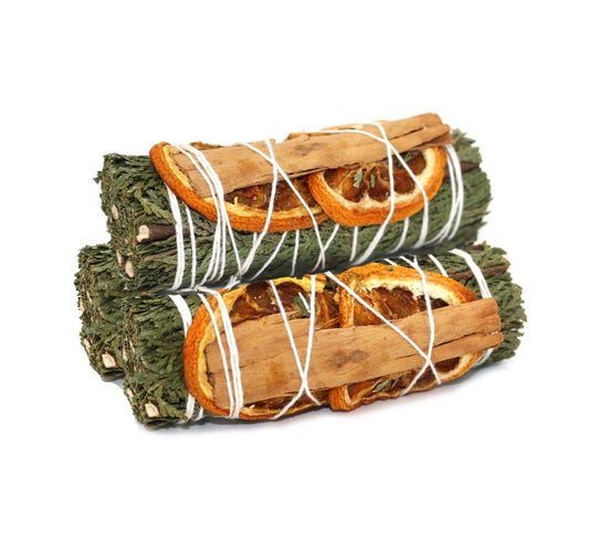 Cedar, orange and cinnamon clearing bundle