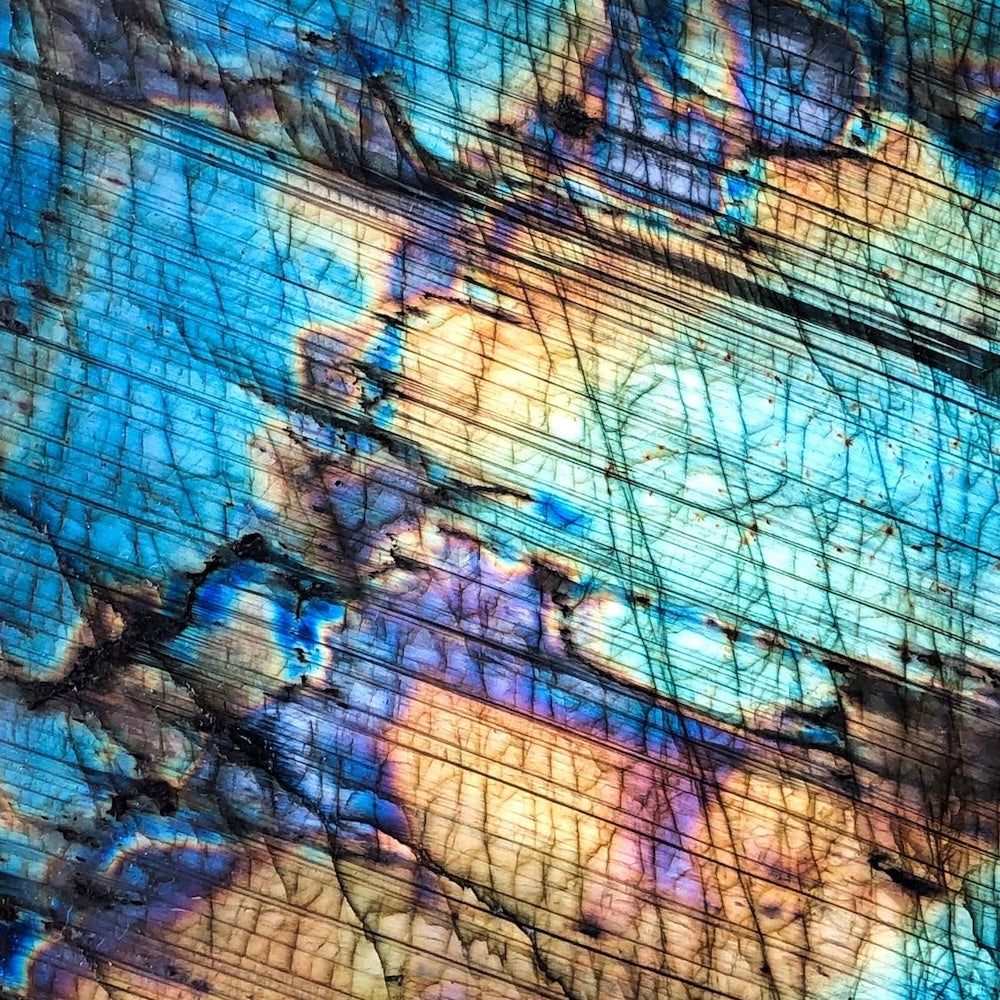 Labradorite crystal chips 100g