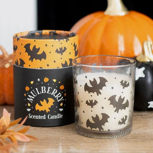 Halloween bat candle