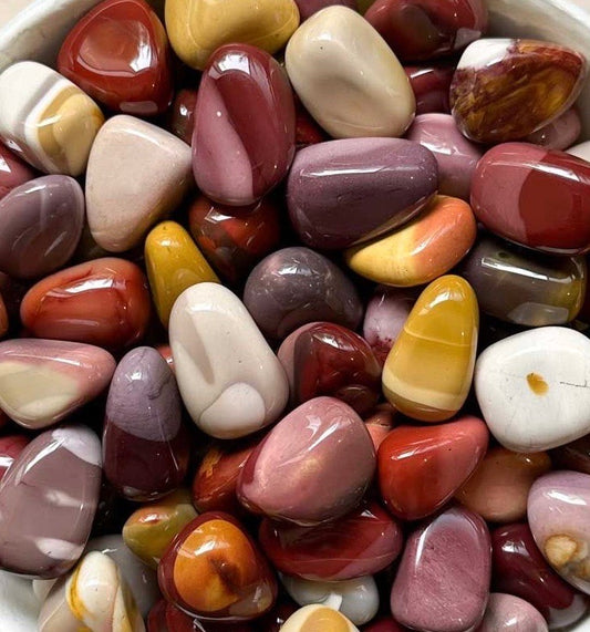 Mookaite jasper tumbled