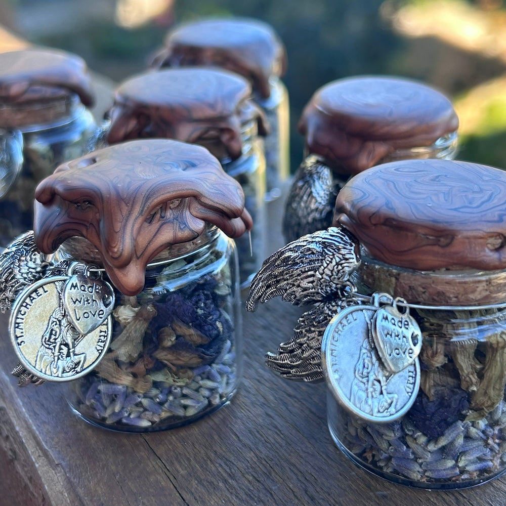 Lion’s Gate Charged Spell Jar – Abundance, Protection &amp; Grounding