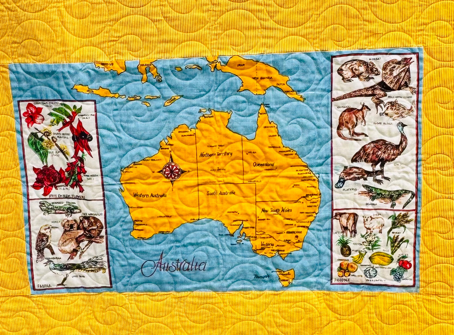 Handmade quilt Sunny Vintage Days
