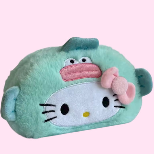 Pencil case kitty green