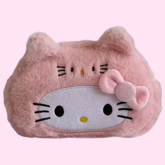 Pink kitty pencil case