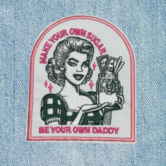 Make your own sugar embroidery patch