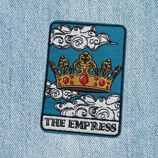 The empress embroidery patch