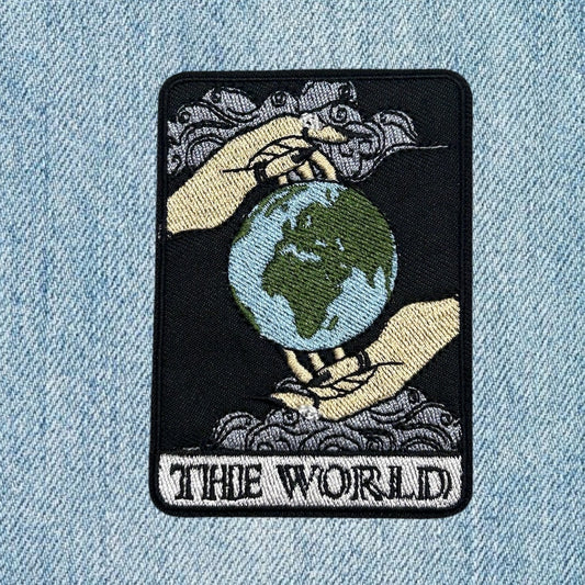 The world embroidery patch
