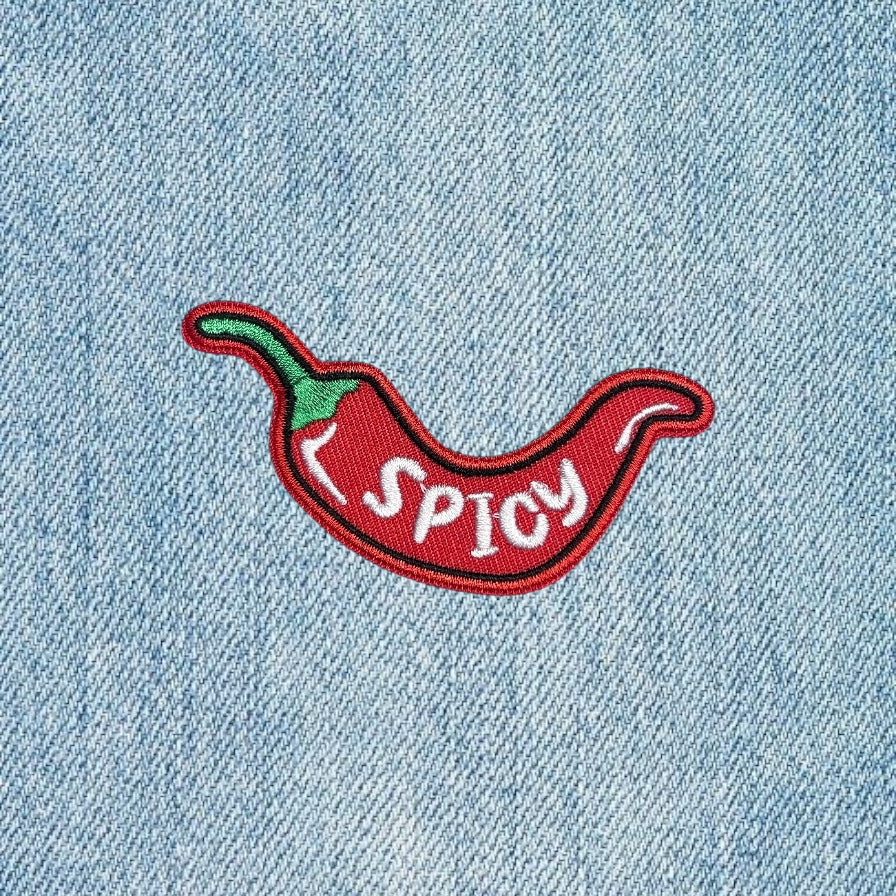 Spicy embroidery patch