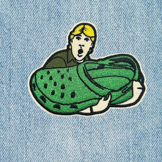 Steve crock embroidery patch