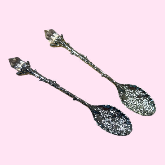 Gold and silver witchy spoons