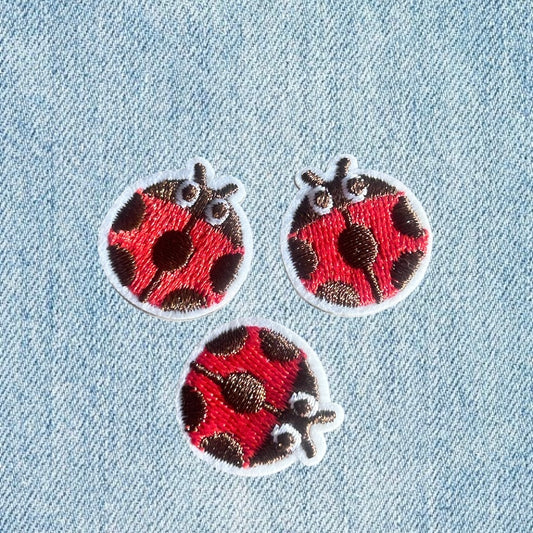 Little lady bugs embroidery patch