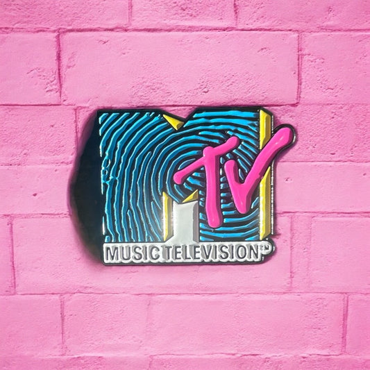 Mtv fingerprint enamel pin