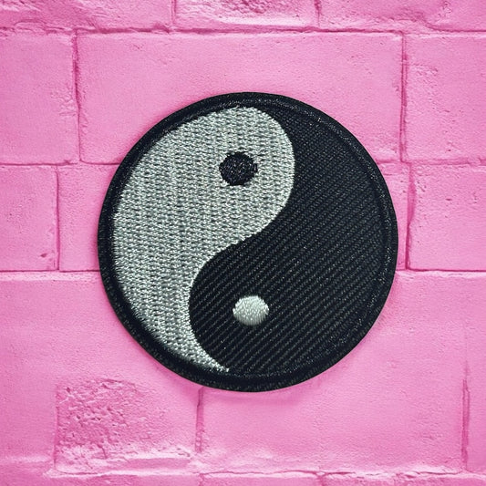 Yin Yang embroidery patch
