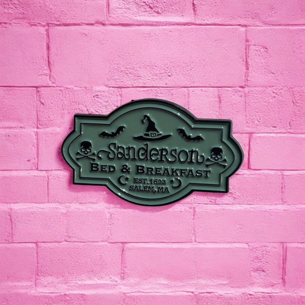 Sanderson enamel pin