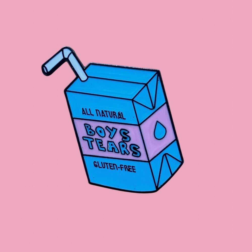 Boy tears enamel pin