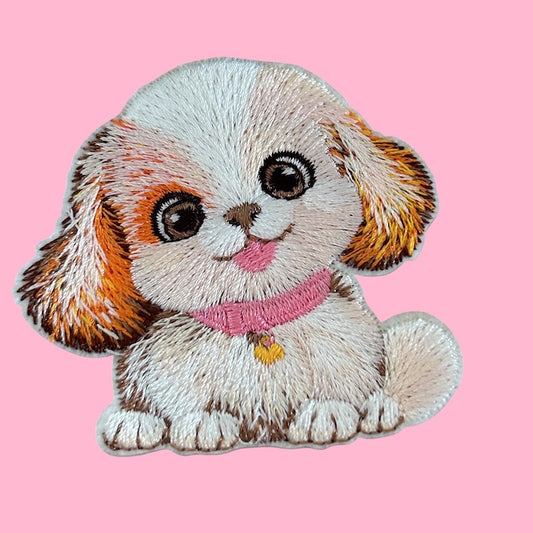 Puppy embroidery patch
