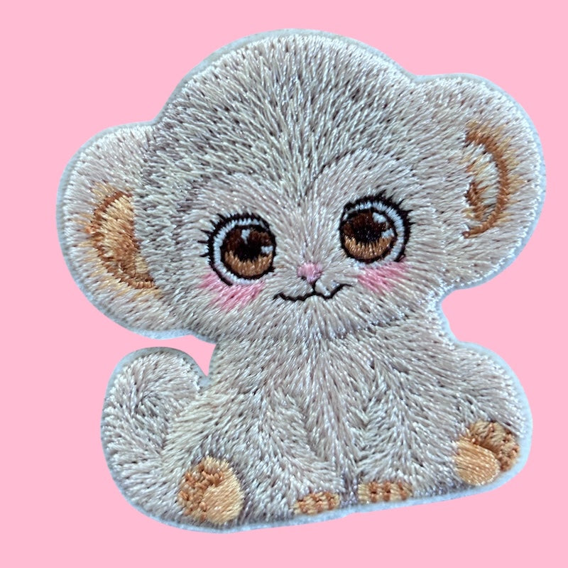 Monkey embroidery patch