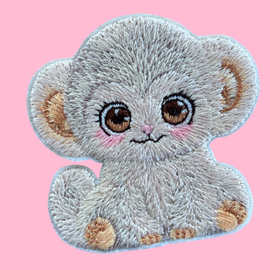 Monkey embroidery patch