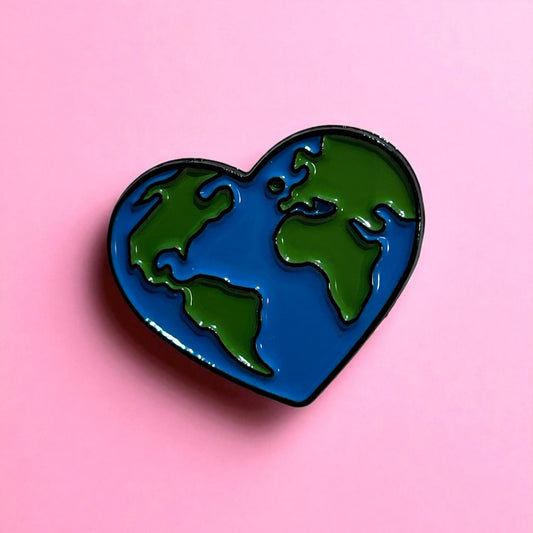 World love enamel pin