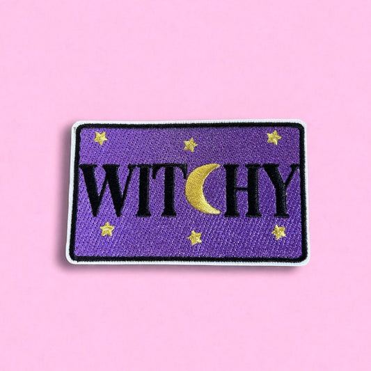 Witchy embroidery patch