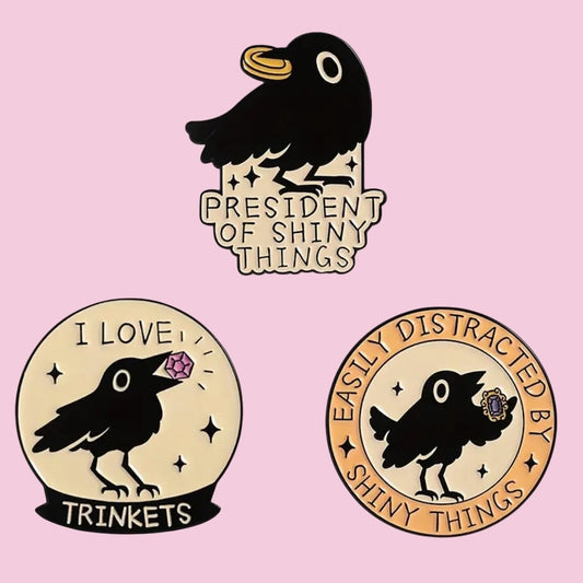 Crows enamel pins