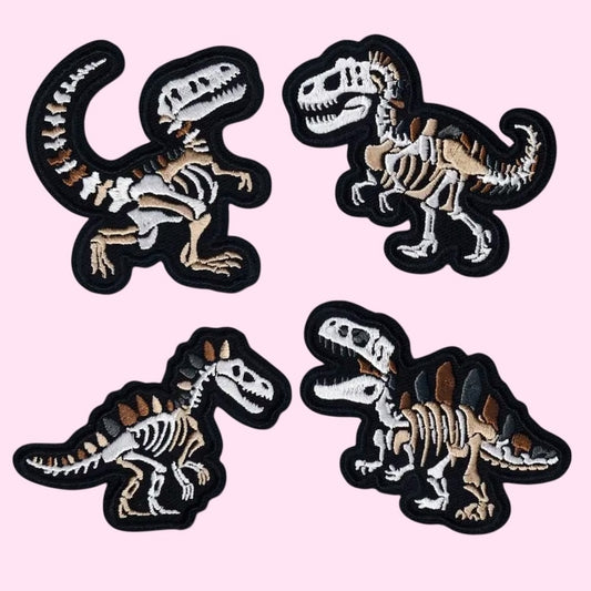 Dinosaur embroidery patch