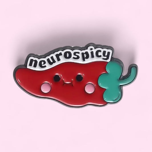 Neurospicy enamel pin