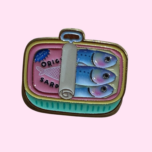 Sardines enamel pin