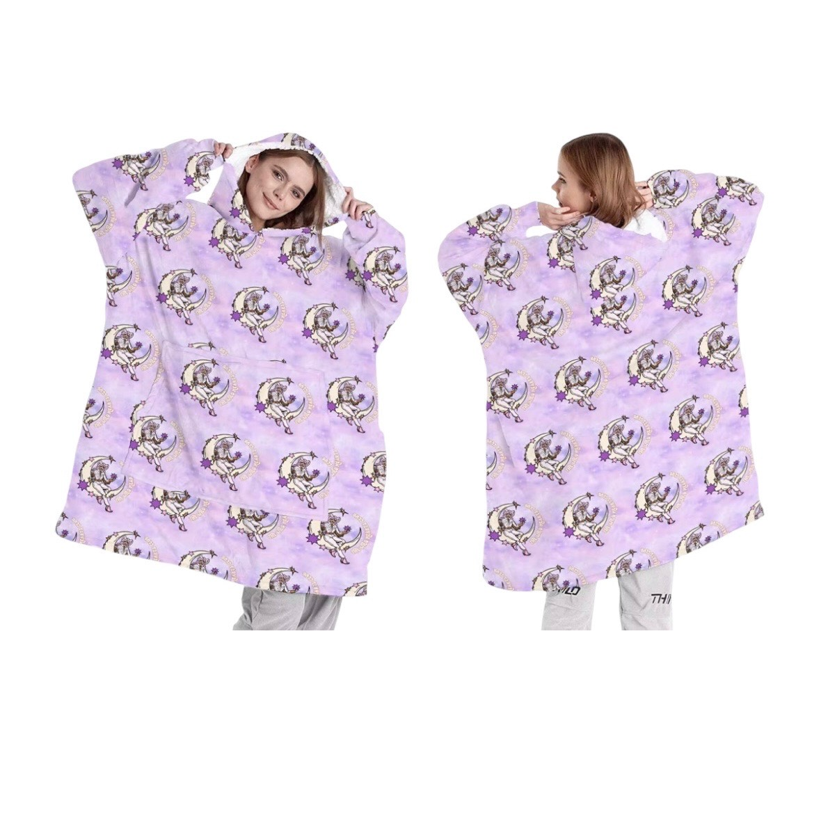 WHC purple tie-dye oodie