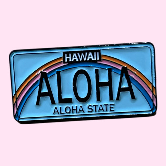 Aloha enamel pin