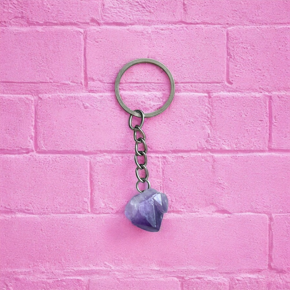 Amethyst key ring