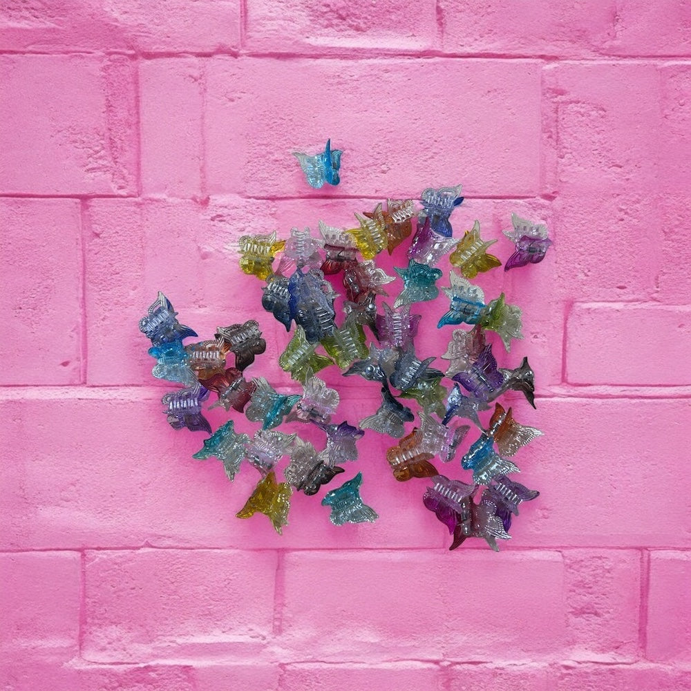 Butterfly hair clips